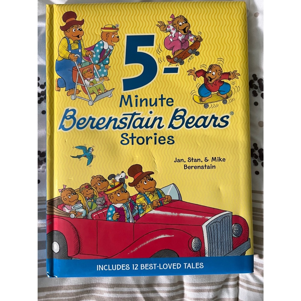 5-Minute Berenstain Bears Stories Hardcover 12 Tales Jan Stan Mike Berenstain